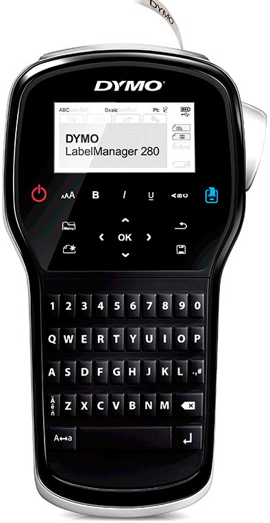 Принтер Dymo LabelManager 280 (S0968940) ленточный. ленты D1 шириной 6, 9, 12 мм. 1 шт. в коробке