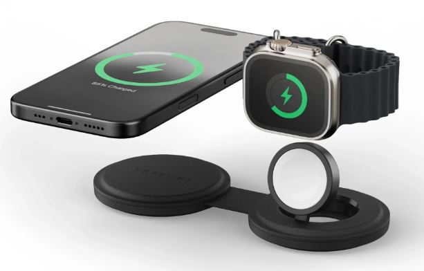 Зарядное устройство беспроводное Satechi ST-QTG21K Qi2 OntheGo 2-in-1, чёрный