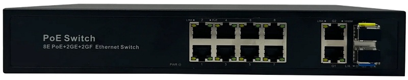 Коммутатор сетевой Тромбон IP-К08 неуправляемый 8 портов POE
