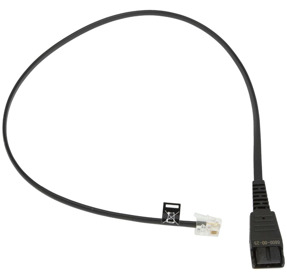 Переходник Jabra 8800-00-25 QD на RJ10, прямой, 50 см, Siemens