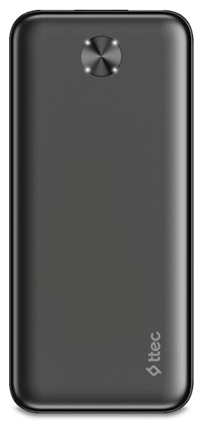 Аккумулятор внешний портативный TTEC ReCharger 2BB234S 10000mAh 2*USB-A and USB-C 10,5W. Цвет: черный