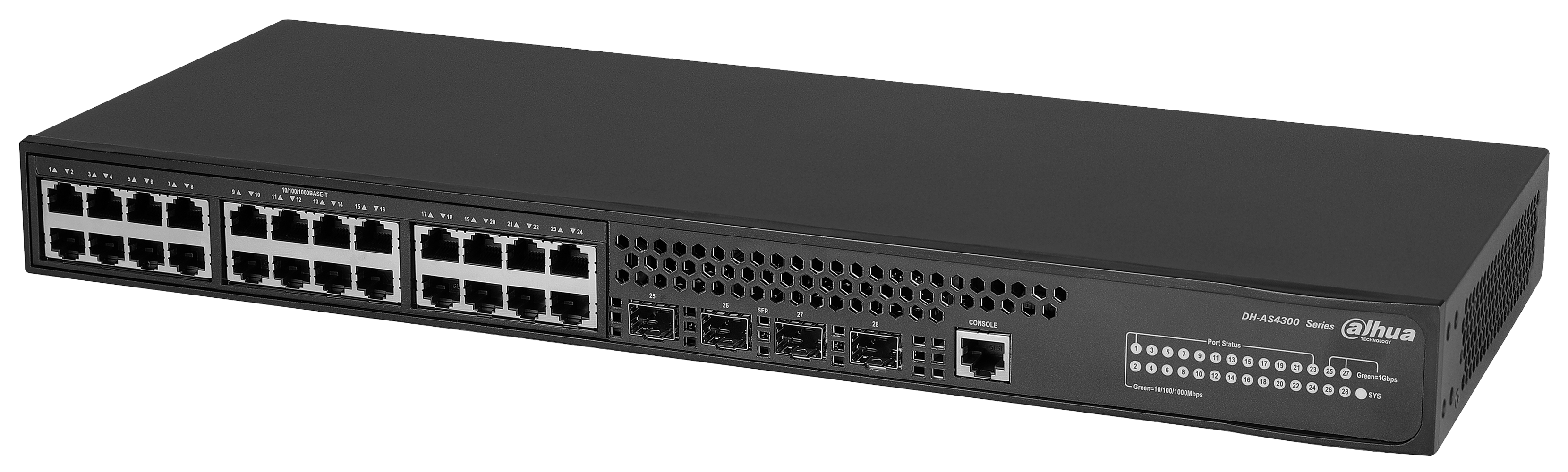 Коммутатор управляемый Dahua DH-AS4300-24GT4GF 28-портовый, уровень L2+