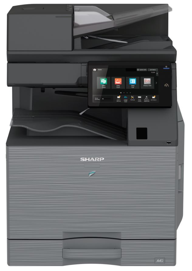 МФУ лазерное черно-белое Sharp BP71M65EU A3, 65 стр/мин, дуплекс, сеть, однопроходный автоподатчик (DSPF300), 256Гб(SSD)+16Гб(eMMC), 10,1" панель, NFC
