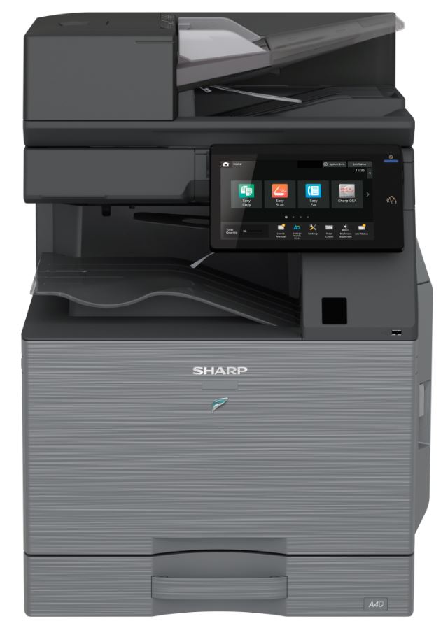 МФУ лазерное черно-белое Sharp BP71M31EU A3, 31 стр/мин, дуплекс, сеть, однопроходный автоподатчик (DSPF300), 256Гб(SSD)+16Гб(eMMC), 10,1" панель, NFC