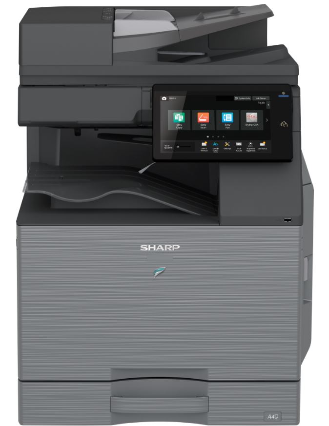 МФУ лазерное черно-белое Sharp BP51M65EU A3, 65 стр/мин, дуплекс, сеть, реверсивный автоподатчик (RSPF100), 128Гб(SSD)+16Гб(eMMC), 10,1" панель, NFC,