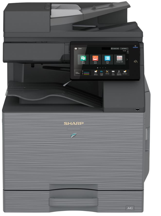 МФУ лазерное цветное Sharp BP-51C45EU SRА3, 45 стр/мин, автопод RSPF, дупл, сеть, 5Гб, 128Гб(SSD)+16Гб(eMMC), NFC, SRA3(300г/м), PS3, 1x550л (без тоне BP51C45EU