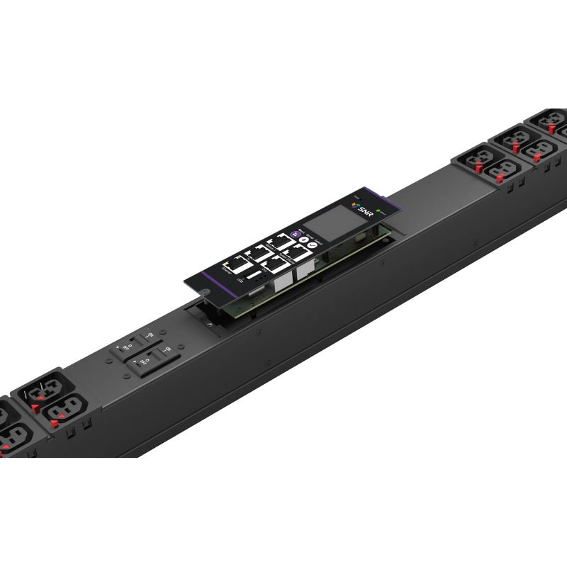 Блок розеток SNR SNR-PDU-C-21AL21ABL-16L3 с функцией управления каждой розеткой серии SNR тип C выход 21*C13/19L и 21*C13L с фиксаторами вход 16A IEC6