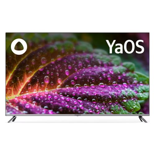 Телевизор StarWind SW-LED58UG401 58" Яндекс.ТВ Frameless стальной 4K Ultra HD 60Hz DVB-T DVB-T2 DVB-C DVB-S DVB-S2 USB WiFi Smart TV