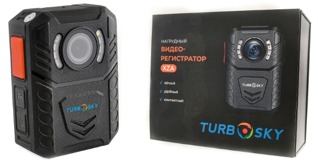 Видеорегистратор Turbosky 4640138981404 нагрудный XZА