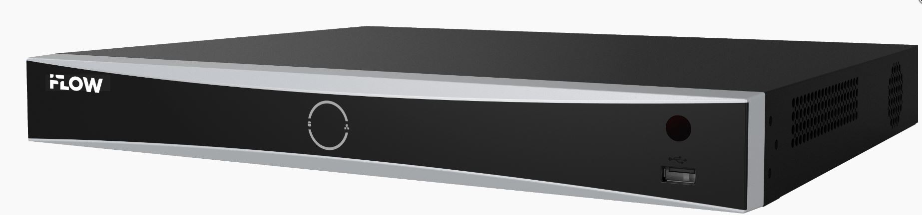 Видеорегистратор IP iFlow F-NR-232X/2 32-х канальный, c технологией SharpSense, видеовход: 32 IP 12Мп, аудиовход: 1 канал RCA, видеовыход: 1 VGA до 10