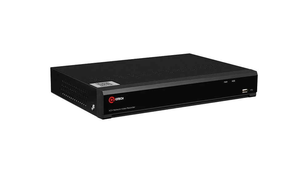 Видеорегистратор QTECH QVC-NVR-R108/4K 8-х канальный, входящий поток на запись: до 76Мбит/с; поддерживаемые форматы сжатия: H.265/H.264; запись: разре