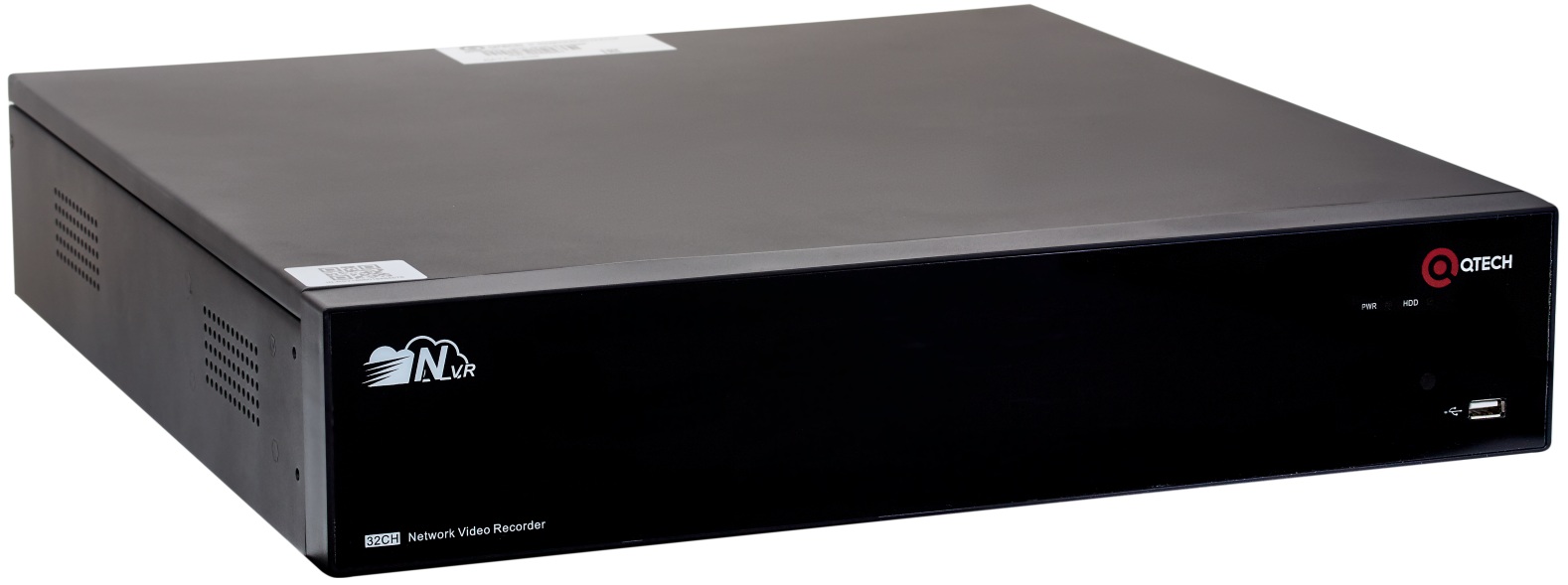 Видеорегистратор QTECH QVC-NVR-R432/4K 32-х канальный, входящий поток на запись: до 256Мбит/с; H.265/H.264; запись: разрешение до 4K; HDD: 4 SATA3 до