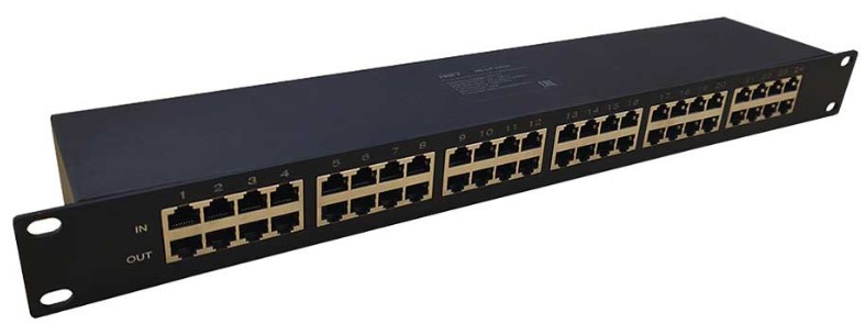 Устройство грозозащиты NST NS-LP-24GP PoE на 24 канала