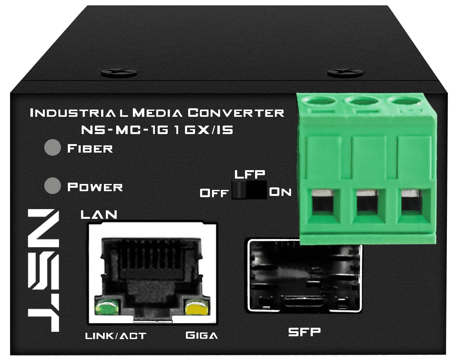 Медиаконвертер промышленный NST NS-MC-1G1Gx/IS компактный медиаконвертер Gigabit Ethernet, SFP 1000Мбит/c.