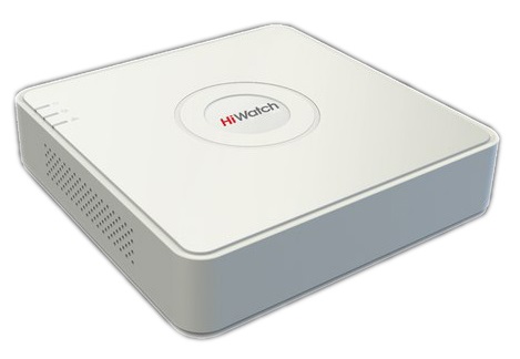 Видеорегистратор HiWatch DS-H104G 4-х канальный гибридный HD-TVI  для  аналоговых, HD-TVI и AHD камер + 1 IP-камера.