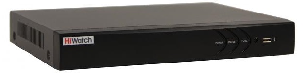 Видеорегистратор HiWatch DS-H204TA 4-х канальный гибридный HD-TVI регистратор с поддержкой технологии AoC для аналоговых, HD-TVI, AHD и CVI камер + 2