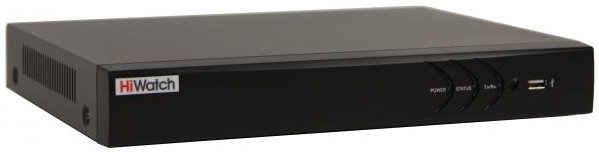 Видеорегистратор HiWatch DS-H304QA(B) 4-х канальный гибридный HD-TVI c технологией AoC для аналoговых, HD-TVI, AHD и CVI камер и 1 IP-канал (до 6 с за