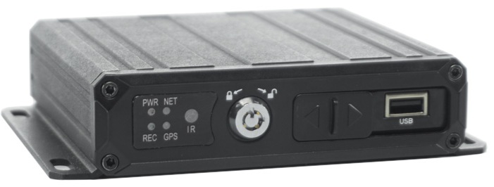 Видеорегистратор Optimus MDVR-2040_v.1 AHD/TVI/CVI/CVBS 4 канала, 1 аудио, Embedded Linux OS, графический интерфейс, защита паролем, ключ, PAL/NTSC, H