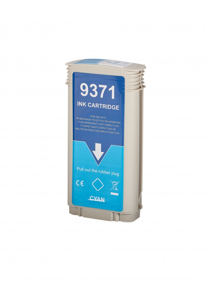 Картридж струйный Sakura C9371A (№72 Cyan) для HP Designjet T610/T770/T790eprinter/T1300eprinter/T11 SIC9371A