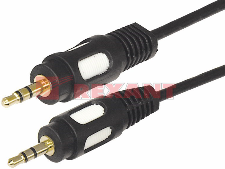 Кабель Rexant 17-4115 3.5 Stereo Plug - 3.5 Stereo Plug, 5м (GOLD)