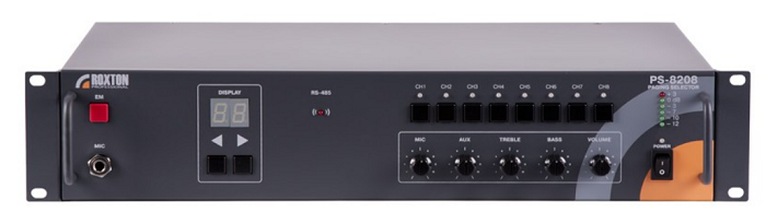 Процессор Roxton PS-8208 центральный, ГО и ЧС, RS-485, контроль всех соединений