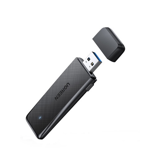 Адаптер UGREEN CM492 50340_ двухдиапазонный, AC1300 Wireless, черный