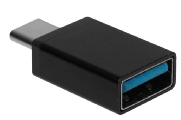Переходник GoPower 00-00032072 Type-C (m)-USB (f) 2.0 черный