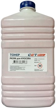 Тонер CET OSP0206M-500 PK206 пурпурный бутылка 500гр. для принтера Kyocera Ecosys M6030cdn/6035cidn/6530cdn/P6035cdn