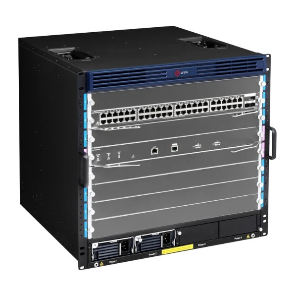 Коммутатор QTECH QSW-7610 шасси, 8 слотов для сервисных модулей, 2 слота для модулей управления, 2 слота для модулей коммутаторной матрицы
