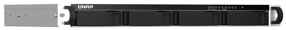 Сетевой RAID-накопитель QNAP TS-464eU-4G 4 отсека 3,5"/2,5", 2 порта 2,5 GbE, HDMI-порт, 2 слота M.2 2280 SSD, стоечное исполнение,  1 блок питания. I