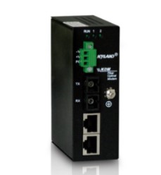 Медиаконвертер Kyland KOM300F 302121260 1 100Base-FX single mode fiber port, SC connector, 1550T/1310R, 40km, 2 10/100Base-TX RJ45 ports, 100-240 KOM300F-1S2T-SDSC40-1550T/1310R-HV