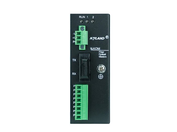 Конвертер промышленный Kyland KOM200 302110009 1 100Base-FX multi mode fiber port, ST connector, 1310nm, 5km, 1 RS232 serial port, 1 RS422 serial port KOM200-1M-ST05-232/422-H1