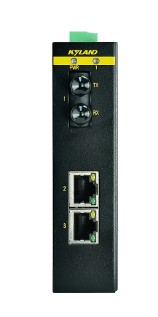 Конвертер промышленный Kyland KOM300F 302121227 1 100Base-FX multi mode fiber port, FC connector, 1310nm, 5km, 2 10/100Base-TX RJ45 ports, 24-48VDC(18 KOM300F-1M2T-FC05-L2