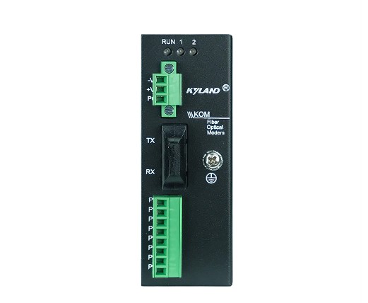 Конвертер промышленный Kyland KOM200 302110006 1 100Base-FX single mode fiber port, SC connector, 1310nm, 40km, 1 RS232 serial port, 1 RS422 serial po KOM200-1S-SC40-232/422-H1
