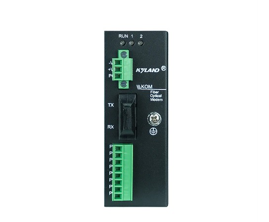Конвертер промышленный Kyland KOM200 302110018 1 100Base-FX single mode fiber port, ST connector, 1310nm, 40km, 1 RS485 serial port, 2 RS232 serial po KOM200-1S-ST40-485/232-H1