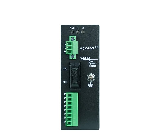 Конвертер промышленный Kyland KOM200 302110028 1 100Base-FX single mode fiber port, ST connector, 1310nm, 40km, 1 RS485 serial port, 2 RS232 serial po KOM200-1S-ST40-485/232A-H1