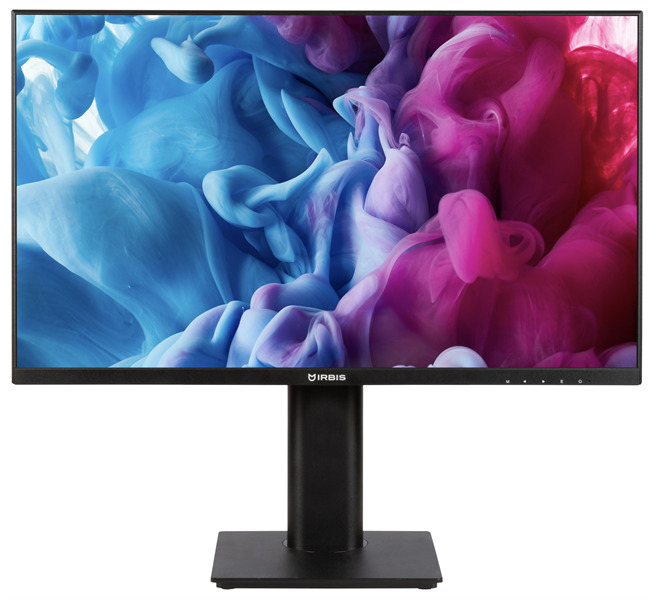 Монитор 23,8" Irbis VIEW 24 24FID123.100_MIR LED 1920x1080, 16:9, IPS, 300 cd/m2, 1000:1, 5ms, 178°/178°, VGA, HDMI, DP, Audio output, 100Hz, наклон,