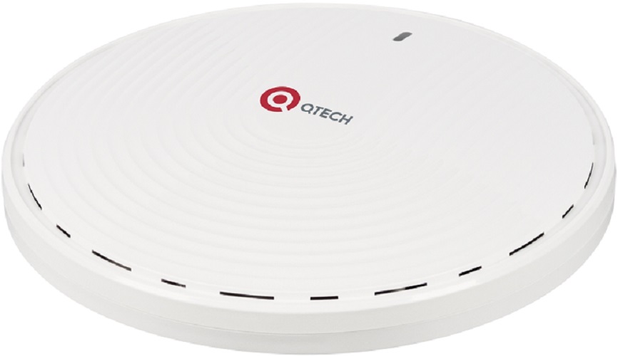 Точка доступа QTECH QWP-82 диапазон частот 2.400-2.480 и 5.150-5.850 ГГц, 600/1200 Мбит/c, 802.11 b/g/n/ac/ax, PoE 802.3at, 2x2 DL/UL MU-MIMO, питание