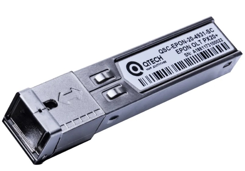 Модуль QTECH QSC-EPON-20-4931-SC оптический приемопередатчик для GEPON OLT, нисходящий поток: 1,25 Гбит/с, восходящий поток: 1,25 Гбит/c, 1490 Тx/1310