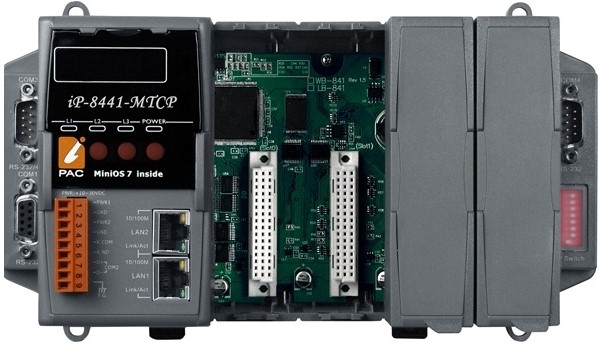 Контроллер ICP DAS iP-8441-MTCP 4 slots I/O Expansion Unit with Modbus TCP protocol