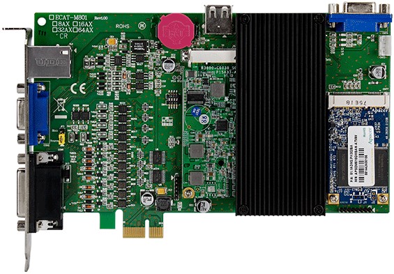 Плата ICP DAS ECAT-M801-8AX/S EtherCAT Master, Max. 8-Axis Synchronously, 13-channel Digital I/O, 2-Axis Encoder Including a DN-26, a CA-1515M and a C