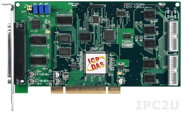 Плата ICP DAS PCI-1002HU/S CR Universal PCI, PCI-1002HU with DB-1825 daughter board , Cable (RoHS)