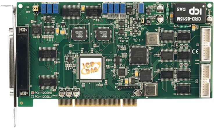 Плата ICP DAS PCI-1202HU CR 32-ch, 12-bit, 40KS/s High Gain Multi-function DAQ Board (1k word FIFO)