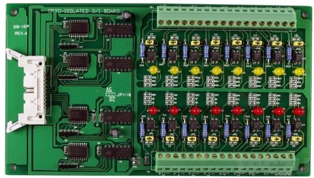 Плата ICP DAS DB-16P CR 16 Channel Bi-direction Isolated Input Board Include : CA-2010 (20-pin Flat Cable 1m) "