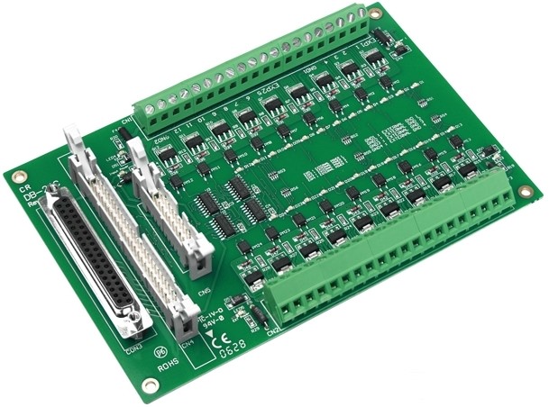 Плата ICP DAS DB-24C/D 24-channel open-collector output board Include : CA-3710