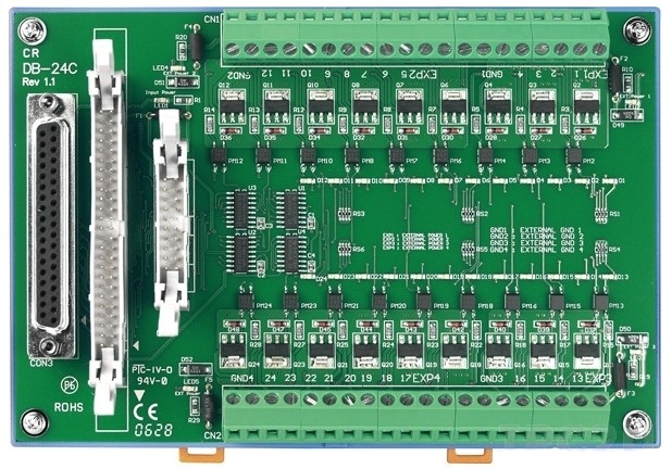 Плата ICP DAS DB-24C/D/DIN DB-24C/D with DIN-Rail Mounting Kit