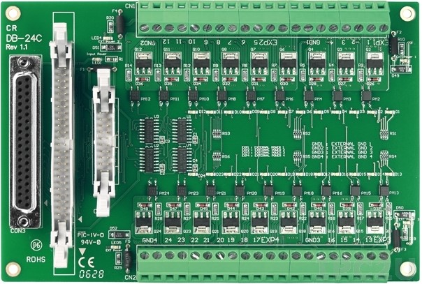 Плата ICP DAS DB-24C/DIN DB-24C with DIN-Rail Mounting Kit