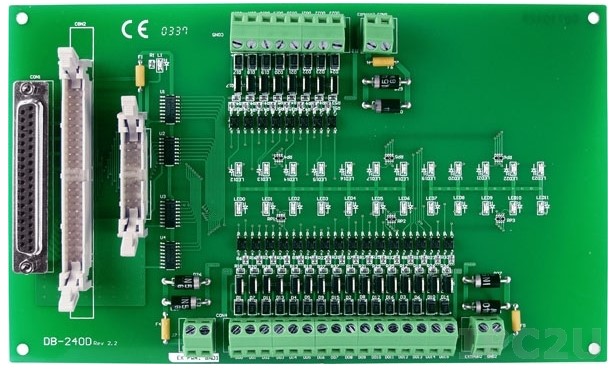 Плата ICP DAS DB-24OD 24-channel Open-drain Output Board Include : CA-3710