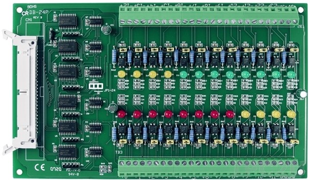 Плата ICP DAS DB-24P CR 24 Channel OPTO-22 Compatible Opto-Isolated Inputs Board