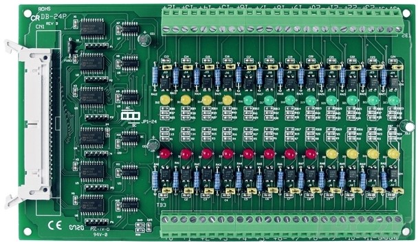 Плата ICP DAS DB-24P/DIN CR 24 Channel OPTO-22 Compatible Opto-Isolated Inputs Board